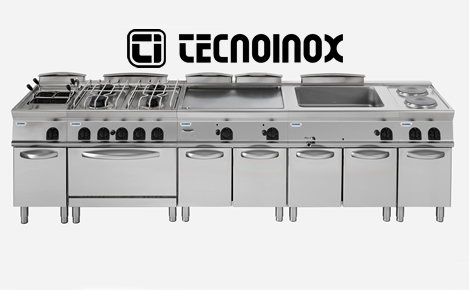 Cucine a gas professionali per ristoranti Tecnoinox, vendita e assistenza a Cagliari Sardegna